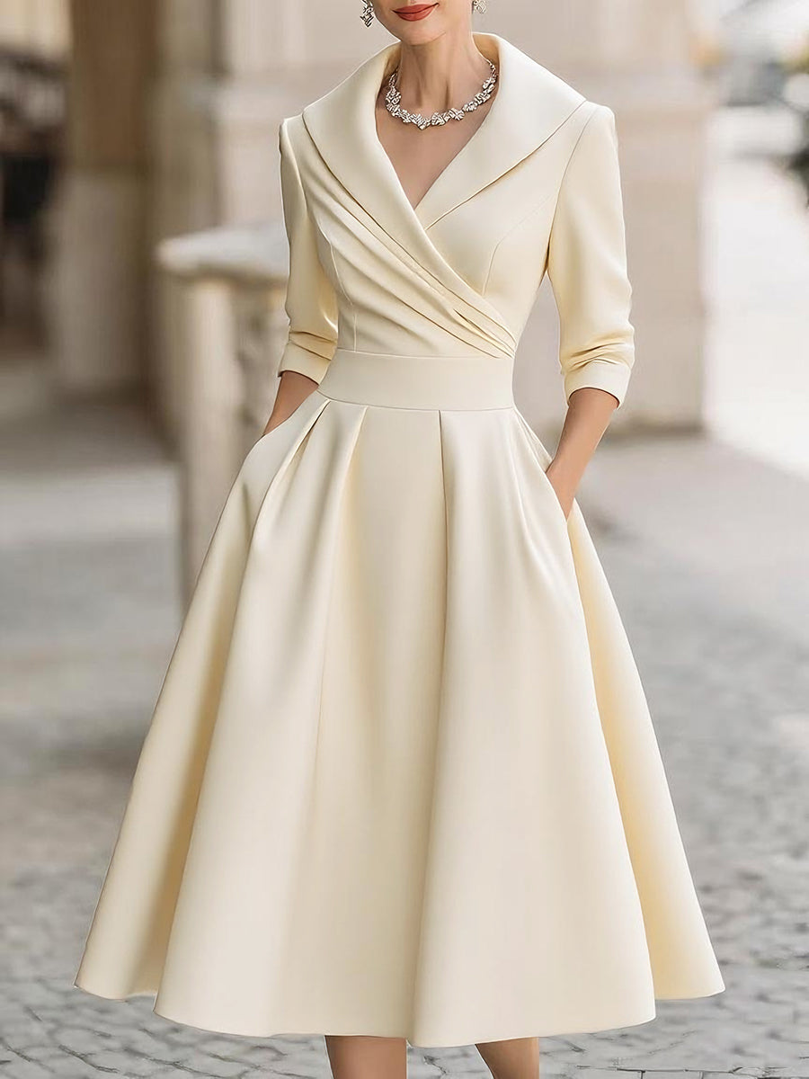 ALINA™|ABITO MIDI ELEGANTE