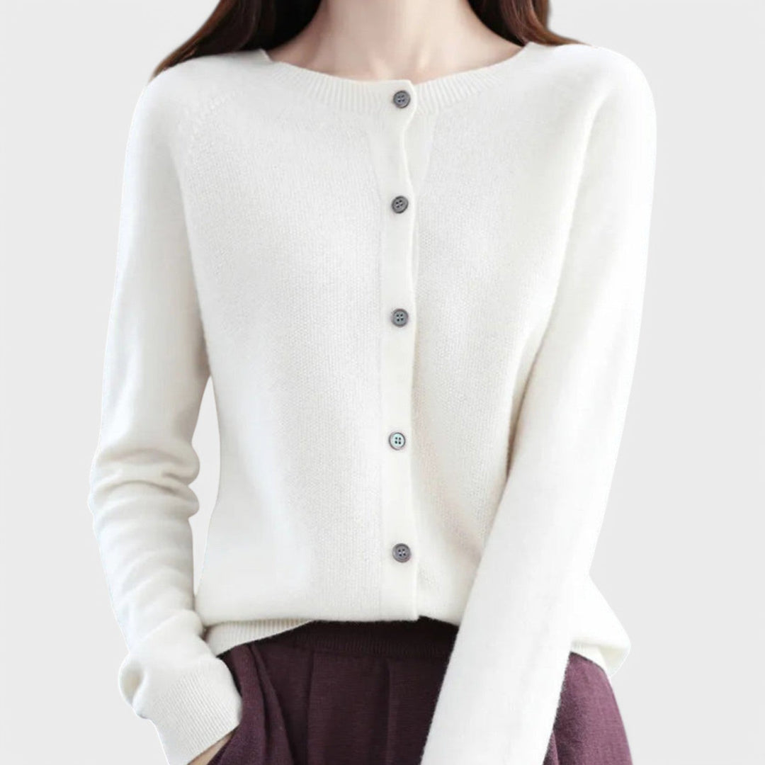 Amalia - Cárdigan de Punto de Cachemira