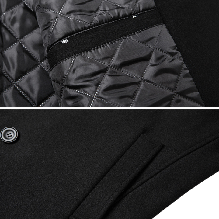 Abrigo Doble Pecho Elegante de Lana Premium