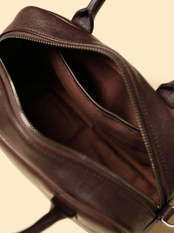 Eliza | Borsa Quadrata con Zip Lucida