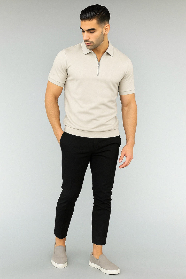 Polo con cremallera