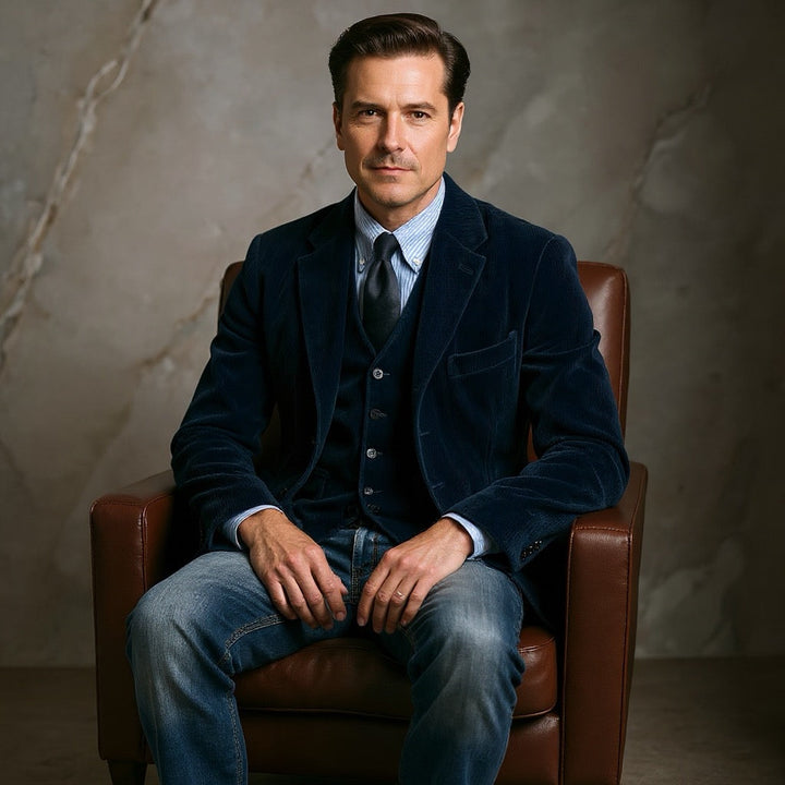 Conjunto de Blazer y Chaleco Elegante