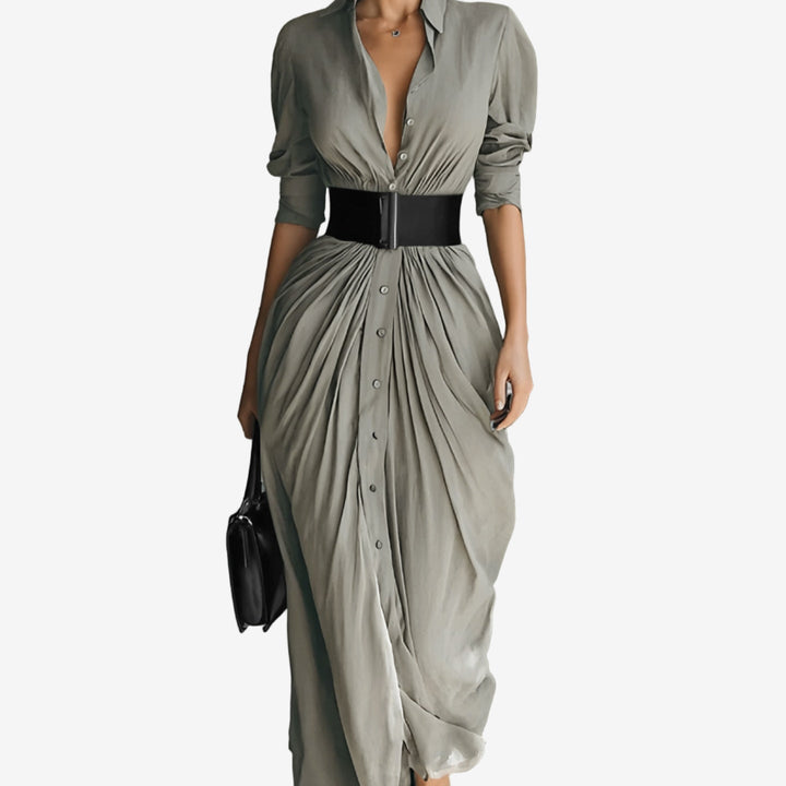 Coral - Bata de Manga Larga