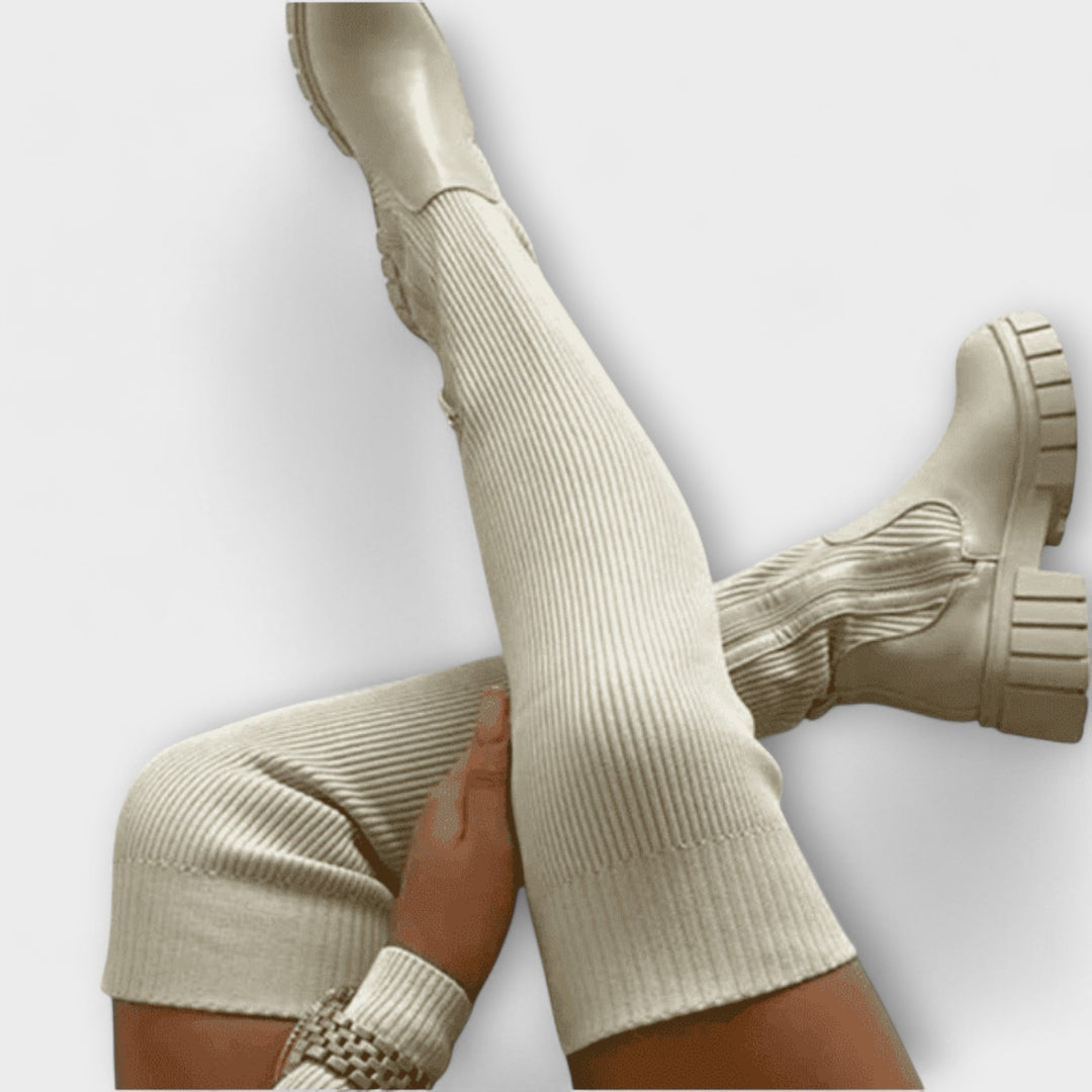 Lureva – Stivali Overknee con Suola Chunky